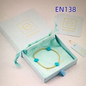 Newton Gold Bracelet with Turquoise Accents